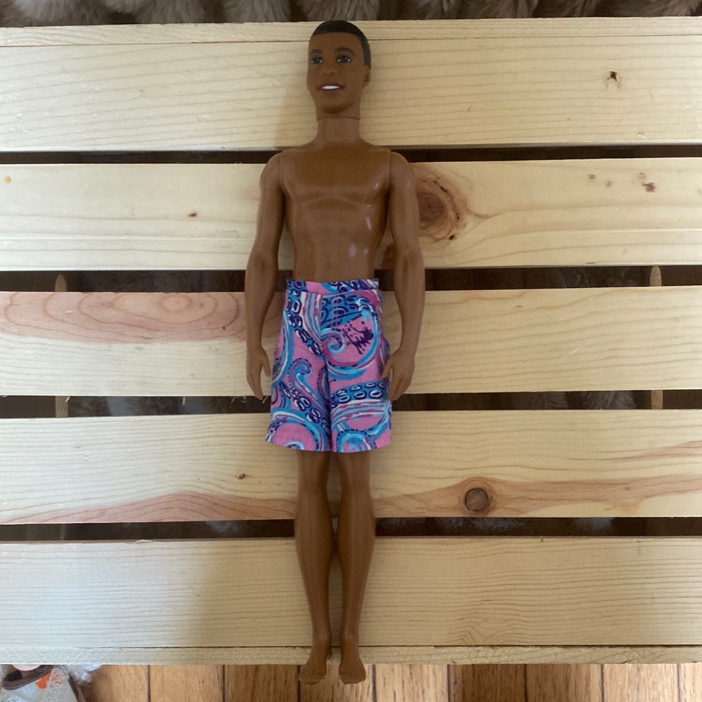 Black, Male, Swim Barbie